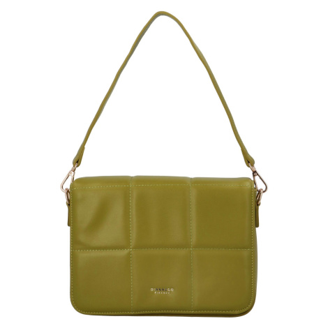 Módní dámská malá kabelka na rameno s prošíváním Azalea, avokádová zelená Diana & Co