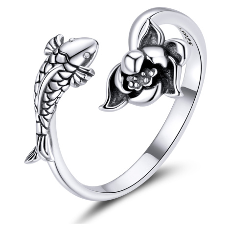 OLIVIE Stříbrný prsten KOI 5795