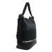Tessra Velká černá dámská kabelka s lanovými uchy 4543-BB Černá
