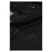 Top karl lagerfeld sequin zip sleeve top černá
