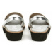 Arno Lola Canales 850 stříbrné dámské sandály Stříbrná