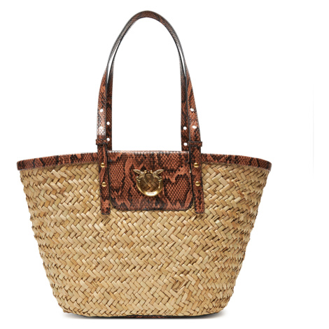 Kabelka PINKO Love Summer Basket PE 25 PLTT 103324 A2GO Béžová