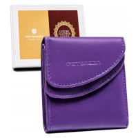 Dámská kompaktní kožená peněženka s klipem