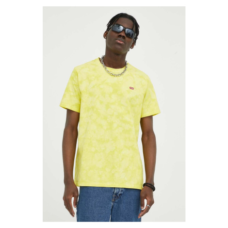 Bavlněné tričko Levi's žlutá barva Levi´s