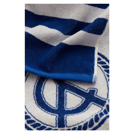PLÁŽOVÁ OSUŠKA GANT YACHT CLUB BEACH TOWEL 100X180 modrá | Modio.cz
