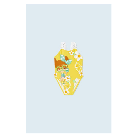 Jednodílné plavky pro miminko Mayoral žlutá barva