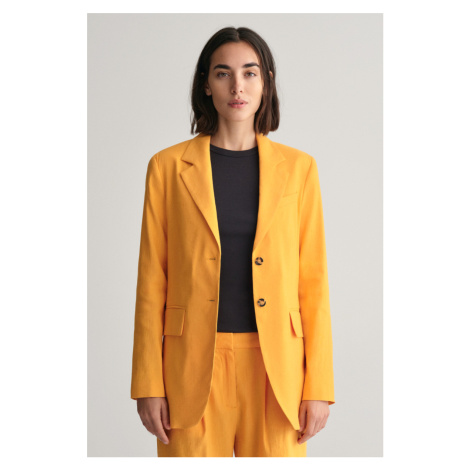 SAKO GANT REG STRETCH LINEN BLAZER žlutá