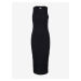Černé dámské pouzdrové basic šaty AWARE by VERO MODA Lavender