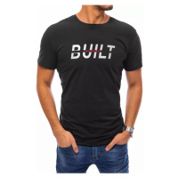 Buďchlap Černé tričko s nápisem Built
