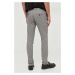 Kalhoty Tommy Hilfiger pánské, šedá barva, přiléhavé