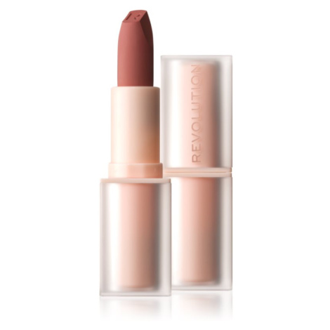 Makeup Revolution Lip Allure Soft Satin Lipstick krémová rtěnka se saténovým finišem odstín Brun