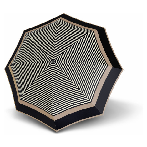 Černo bílý pruhovaný plně automatický deštník Geneva Doppler