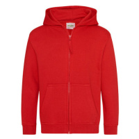 Just Hoods Dětská mikina na zip JH050J Fire Red