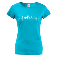 Dámské tričko pro milovníky psů s potiskem jezevčíka - skvělý dárek