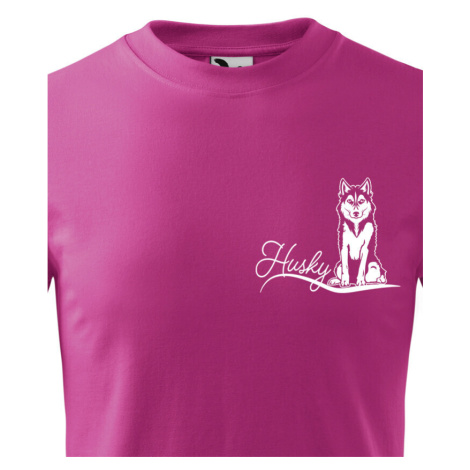 Dětské tričko pro milovníky psů s potiskem Husky - skvělý dárek BezvaTriko