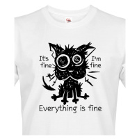 Pánské vtipné tričko s potiskem Kočky ve stresu