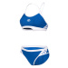 Arena icons bikini cross back solid royal/white xl - uk38