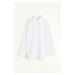 H & M - Oversized košile - bílá