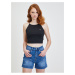 Černý dámský crop top Tommy Jeans - Dámské