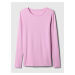 Růžové dámské basic tričko GAP
