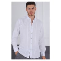 G721 DEWBERRY MEN'S SHIRT-WHITE