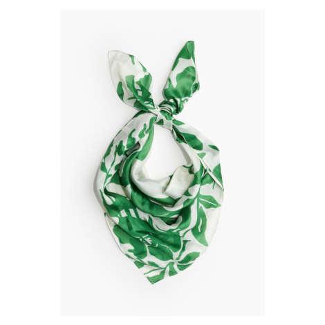 H & M - Vzorovaný šátek - zelená H&M