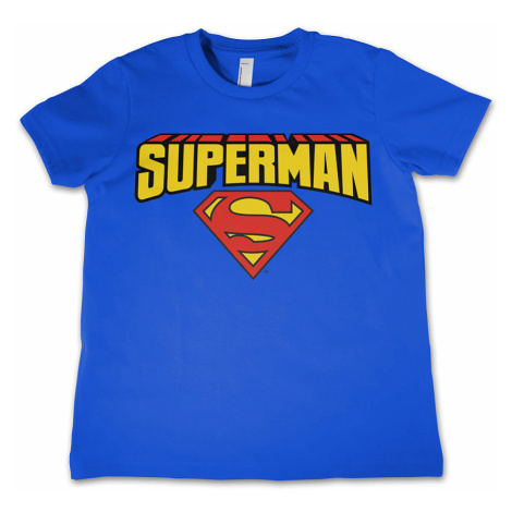 Superman tričko, Blockletter Logo, dětské HYBRIS