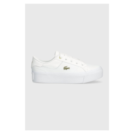 Tenisky Lacoste Ziane Platform Logo Leather bílá barva, 47CFA0005