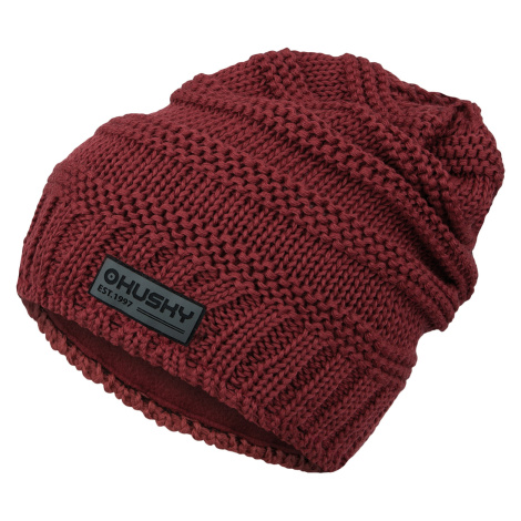 Husky Dámská merino čepice Merhat 5 bordo