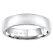Silvego Snubní stříbrný prsten Poesia pro muže i ženy QRG4104M 55 mm