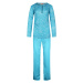 Sára dámské pyžamo dlouhý rukáv 2299 světle modrá