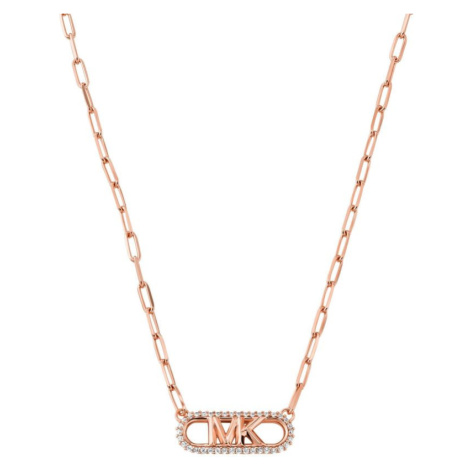 Michael Kors Slušivý bronzový náhrdelník s kubickými zirkony MKC1655CZ791
