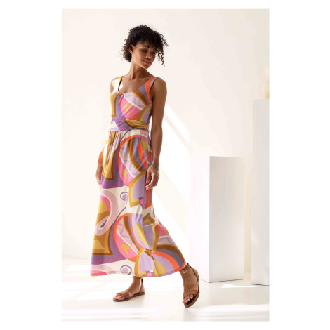 Zilch 41EVI40.150P 001250 - Dámské šaty Sixties Lavender mix barev