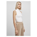 Ladies Sleeveless Turtleneck Body - white