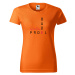 DOBRÝ TRIKO Dámské tričko s potiskem Být družičkou Barva: Oranžová