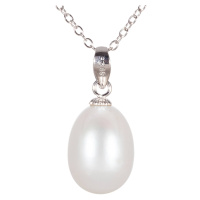 JwL Luxury Pearls Přívěsek s pravou bílou perlou JL0437