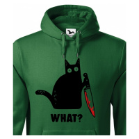 Pánska mikina s mačkou What - ideálne tričko pre milovníkov mačiek