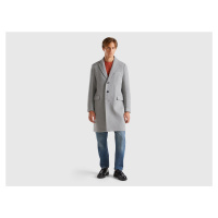 Benetton, Lined Coat In Wool Blend