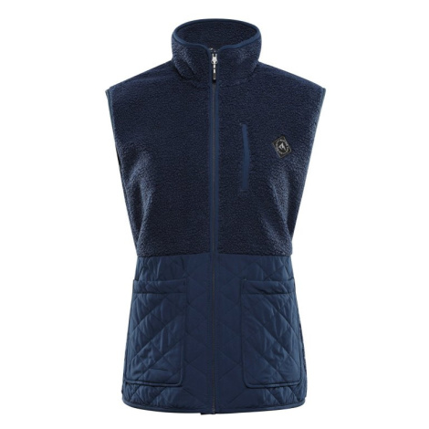 Vesta dámská ALPINE PRO OFESA hřejivá modrá