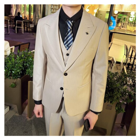 Kvalitní pánský oblek business pro ženicha 3v1 JFC FASHION