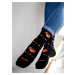 Černé vzorované ponožky Fusakle Kohout