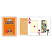 Pokrové karty Modiano TEXAS PK JUMBO 100% plastové, oranžové