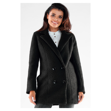 Dámský elegantní dvouřadý kabát A546 Awama