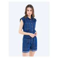 Big Star Woman's Overall Trousers 115618 Denim-465