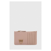 Kožená peněženka Pinko růžová barva, 100251.A0GK