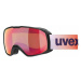 UVEX Xcitd Black Mat Mirror Scarlet/CV Green Lyžařské brýle