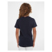 Sada klučičího trička a kraťasů v bílé a tmavě modré barvě Tommy Hilfiger Essential Colorblock S