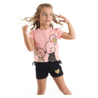 Denokids Cute Mouse Girls T-shirt Shorts Set