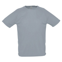 SOĽS Sporty Pánské triko s krátkým rukávem SL11939 Pure grey