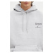 Mikina MKI MIYUKI ZOKU Resort Hoody pánská, šedá barva, s kapucí, s potiskem, RESORT.HOODY